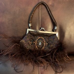 Fun feather purse